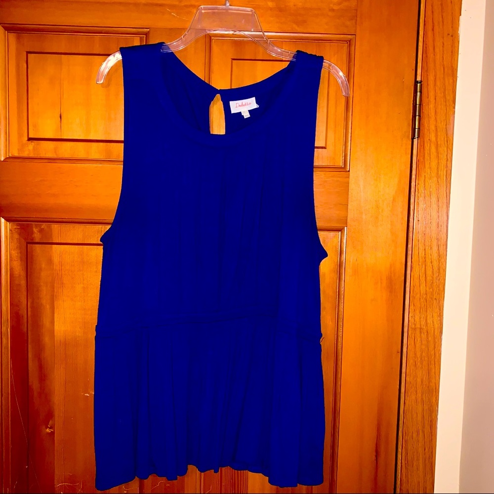 Anthropologie peplum tank. Size xl. Worn once.